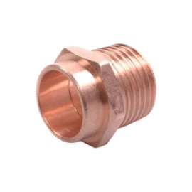 CONECTOR COBRE ROSCA EXTERIOR 1/2"