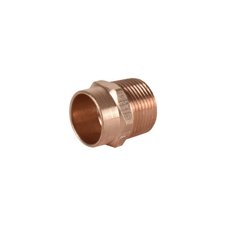CONECTOR COBRE ROSCA EXTERIOR 3/4"