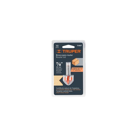 BROCA P/ROUTER CORTE EN V"7/8