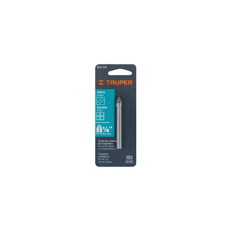 BROCA PARA VIDRIO Y AZULEJO 1/4 *TRUPER*