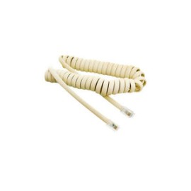 CABLE ESPIRAL PARA AURICULARMARFIL 4.5M