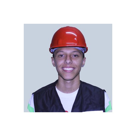 CASCO DE SEGURIDAD ROJO *HERHILD*
